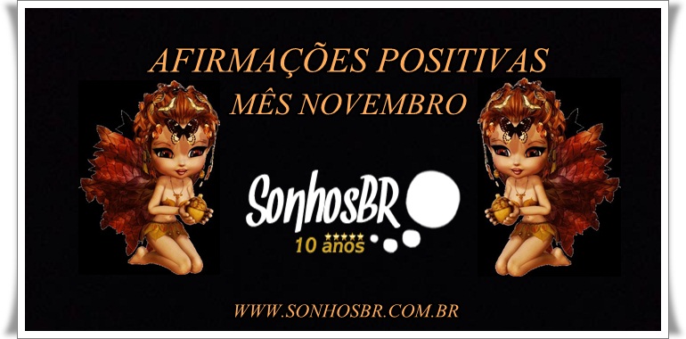 Afirmações Positivas para o Mês de Novembro