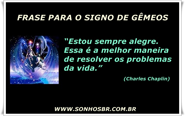 Frases para o signo de Gêmeos