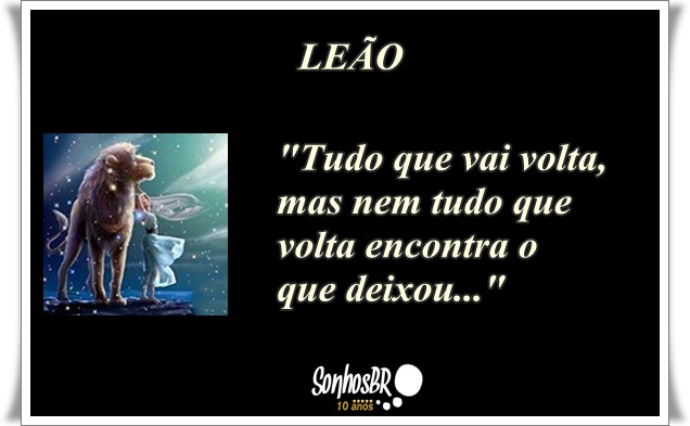 Signo de Leão - Frase