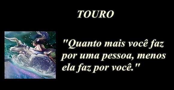 Signo de Touro - Frase